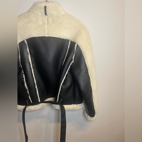 Missguided Borg Belted Aviator Jacket - Picture 12 of 15